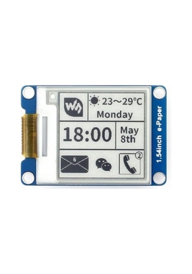 Waveshare 1,54 İnç 200x200 E-mürekkep Ekran Modülü