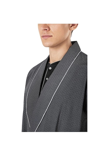 Pierre Cardin 5560 Erkek Çeyizlik Beşli Rop Pijama Takım-siyah Siyah