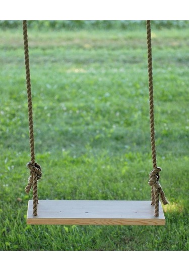 Umutpark Umutpark Umuthomedesing Ahşap Halatlı Salıncak. Kahverengi