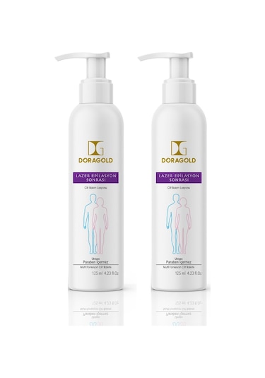 Doragold Lazer Epilasyon Sonrası Cilt Bakım Losyonu Krem 2 x 125 ML