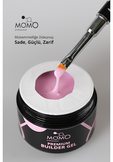 Momo Professional Premium Builder Gel Protez Tırnak Jeli No.06 Pembe 10 gr