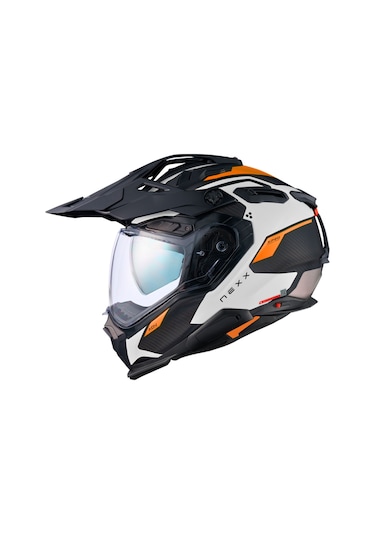 Nexx X.Wed 3 Keyo Mat Kapalı Kask Beyaz Siyah Turuncu