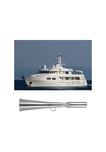 Novahub Paslanmaz Çelik El Tipi Sis Hornu, Yat Güvenliği Ağızlık, Deniz İletişim Sis Hornu