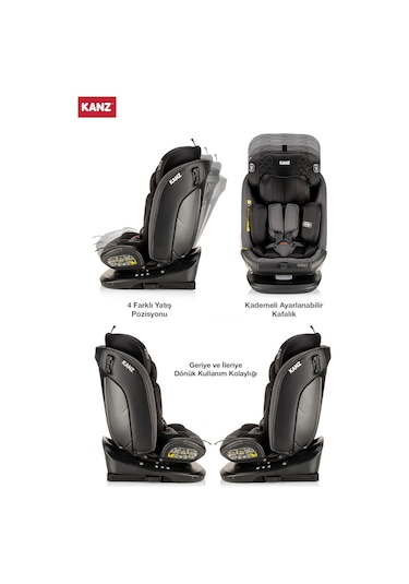 Kanz Orbit I-size Oto Koltuğu Siyah