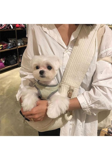 Homyl Taşınabilir Pet Seyahat Çantası Crossbody 9kg-beyaz