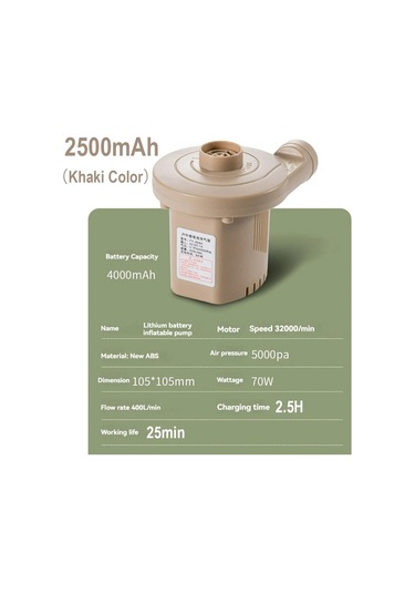 Jialan Taşınabilir Elektrikli Hava Pompası Şarj Edilebilir