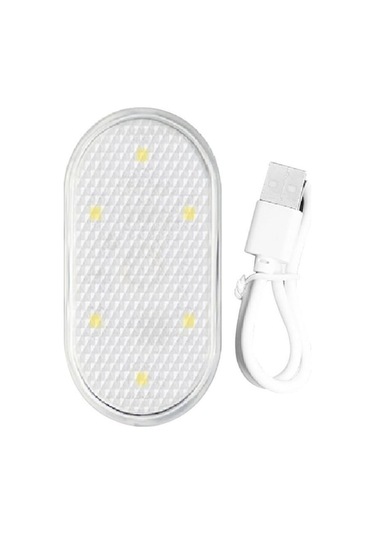 Artfulabode Usb Tavan Şarjlı Otomatik Okuma Mini Led Lambası İç Gece Dekorasyon Aydınlatma Araç Adet 5v 1 Bz