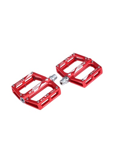Reedark Wake Bisiklet Pedalları Pd-02 Kırmızı: 6061 Alüminyum, 2 Du Rolman, Kaymazsız Tırnaklı, Hafif Ve Dayanıklı Platform