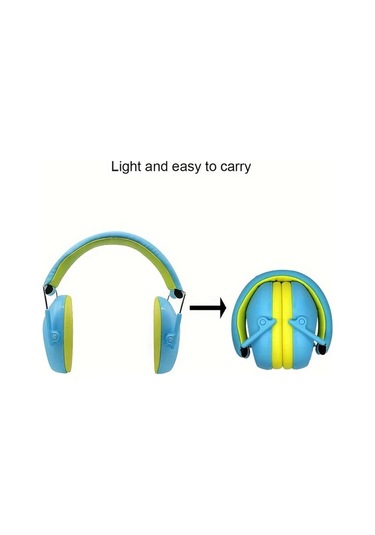 Fochsia Safetree Gençler İçin Gürültü Önleyici Kulaklık Ayarlanabilir Katlanabilir Bateri Ve Spor İçin Mavi Blue
