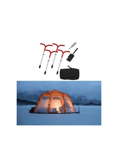 Dolıty 4 Parça Buz Çapa Matkap Adaptörü Pratik Zemin Soketli