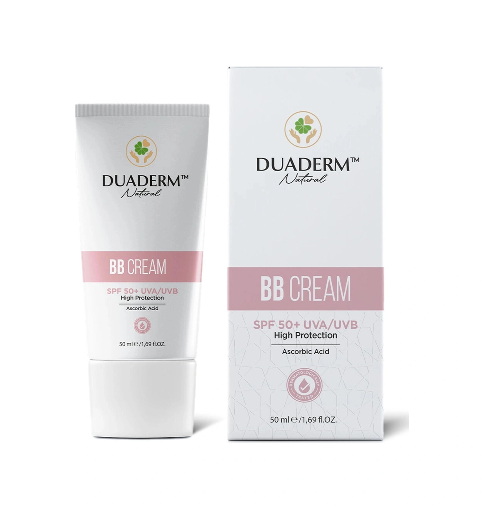 Duaderm Besleyici Ve Ton Eşitleyici Bb Krem SPF50+ Nude 50 ML