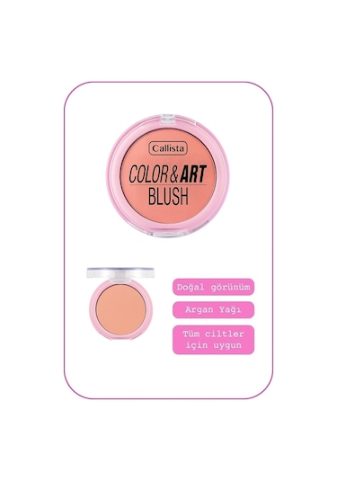 Callista Color Art Blush Toz Allık - 180 Pink Perfection