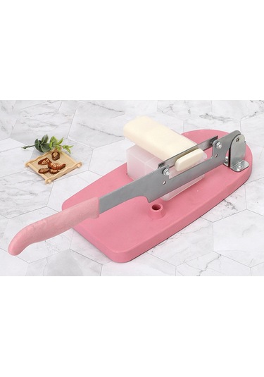 Homyl Dondurulmuş Et Hafif Için Masa Dilimleyici Gıda Kesici Pembe