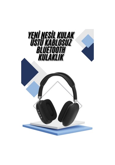Yeni Nesil Bluetooth Kulaklık Kulak Üstü Anc Özelliği Yüksek Ses Kaliteli