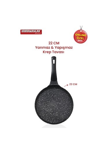 Kahramanlar Helegra 2'li Pankek Ve Krep Tavası Seti