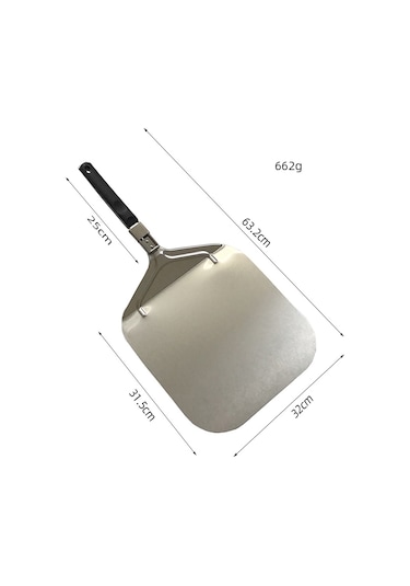 Sones Saplı Katlanabilir Pizza Kek Alüminyum Spatula