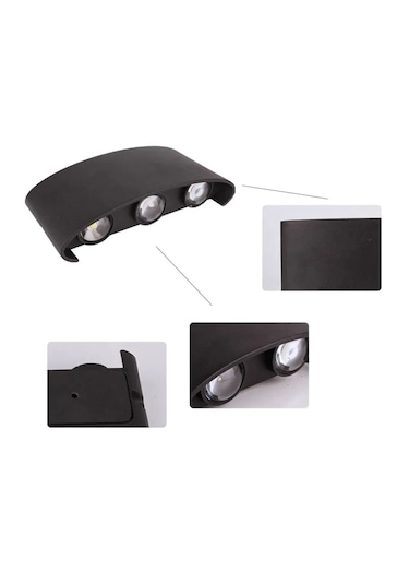 Cata Ct-8011 Haiti 10w 3200k Günışığı Led Aplik Siyah