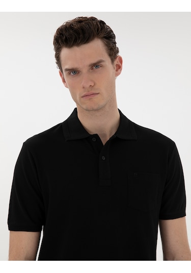 Pierre Cardin Erkek Siyah Tişört Basic 50302538-vr046 Siyah