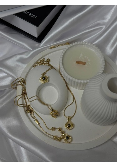 Her Dilde Seni Seviyorum Yazan Çelik Kolye Gold