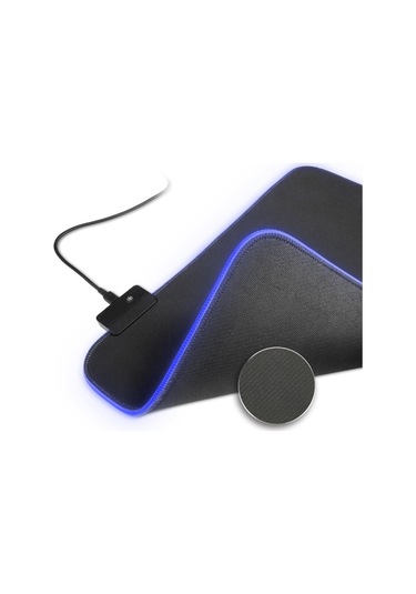 Rgb Siyah Oyuncu Mousepad Işıklı 80-30 Mouse Pad
