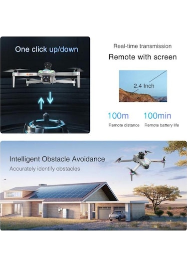 Gd11 Fpv Drone 4k Eıs Kamera Fırçasız Motor Tasıma Cantalı Kulaklık Ve Akıllı Bileklik Hediyeli