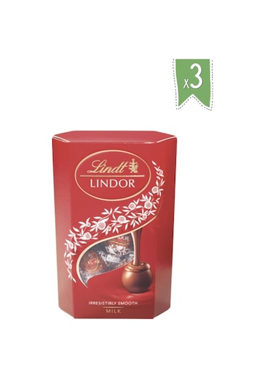 Lindt Lindor Sütlü Çikolata 3 x 200 G