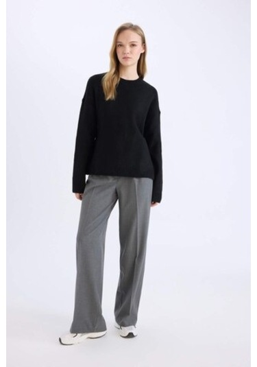 DeFacto Standart Boy Kumaş Pantolon Wide Leg Geniş Bol Paça Basic Düz Yüksek Bel C6402AX25SPAR61 DeFacto Standart Boy Kumaş Pantolon Wide Leg Geniş Bol Paça Basic Düz Yüksek Bel C6402AX25SPAR61