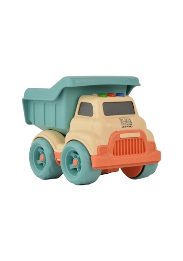 Lc Işıklı Ve Sesli Minik Kamyon Beyaz