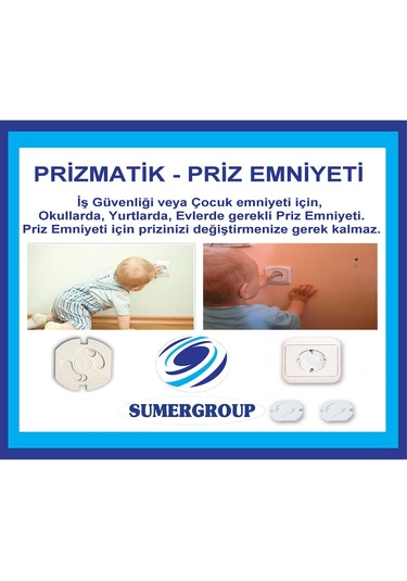 Prizmatik. Çocuk Koruma Kapağı Paket-100 Adet