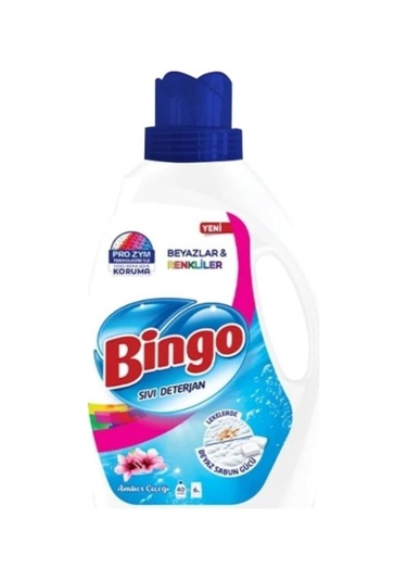 Bingo Çamaşır Deterjanı Beyaz Ve Renkliler Amber Ve Beyaz Sabun 2600 Ml 2 Li Set 2600 ML