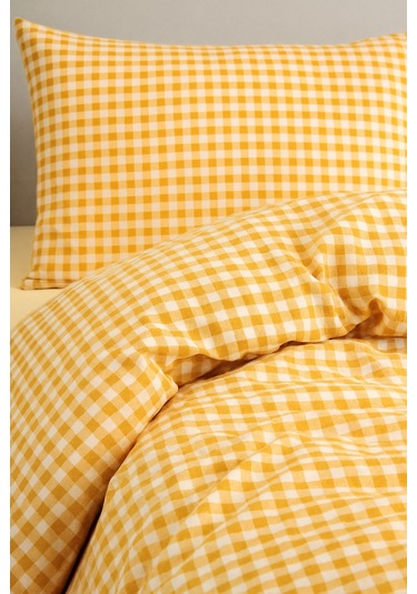 Ranforce Sarı Çift Kişilik Nevresim Seti Renkli