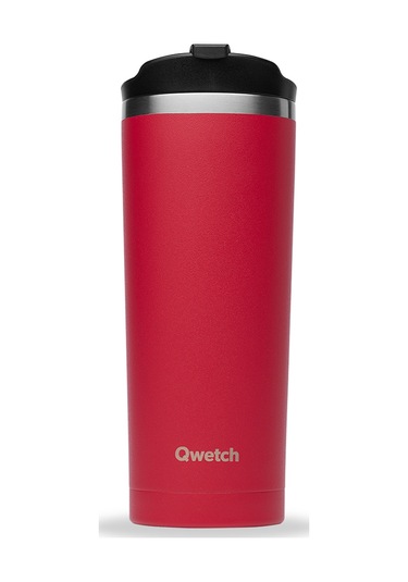 Qwetch QM6097 Isı Yalıtımlı 470 ML Termos Mug – Kırmızı