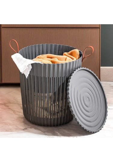 Porsima 4314 Antrasit 3'lü Sepet Seti Banyo Mutfak Organizeri