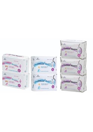 Airiz 10lu 3, 8li 2 Ve 30lu 2 Paket Hijyenik Kadın Pedi