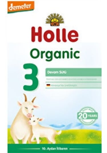 Holle 3 Organik Keçi Sütü Devam Formülü 400 G 4 Adet