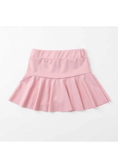 Nurbebe Şort Etekli Crop Kız Çocuk Sporcu Takım Pembe