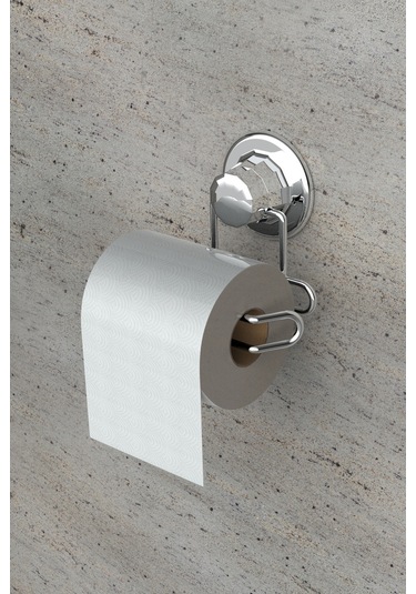 Vakumlu Banyo Tuvalet Kağıdı Askısı Krom