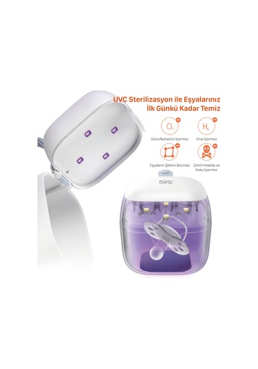 Deerma 59S S6 UVC Pilli Mini Sterilizasyon Kutusu