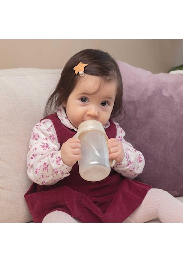 Mamajoo Antikolik Biberon 250 ml & Antikolik Akıtmaz Alıştırma Bardağı 160 ml – Pearl