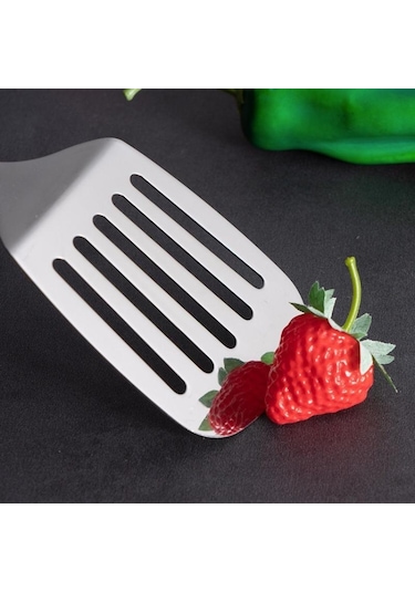 Hanyang 201 Paslanmaz Çelik Tencere Spatula Mutfak Eşyaları Spatula Çorba Kepçesi Huni Tencere Seti Altı Takım 34.5cmx9.5cm