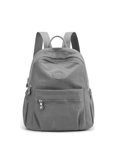 Geeksen Geniş Hacimli Çok Fonksiyonlu Nilon Sırt Çantası - Gri, Ayarlanabilir Askılar, Günlük Seyahat Ve Hafif Yük İçin Tek/çift Sırt/el Tutusu Gri