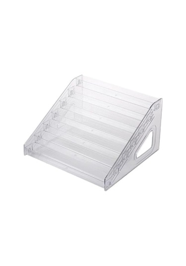 Suntek Akrilik Oje Sergileme Rafı Makyaj Tutucu Şeffaf 7-kat