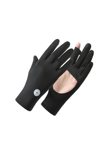 Pazly 2'li Paket Yaz Buz İpek Eldiven Kadın Uv Koruma Güneşten Koruyucu 1 Adet 1 Adet