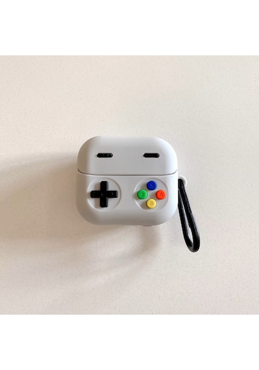 Samsung Galaxy Buds 3 / Galaxy Buds 3 Pro Uyumlu Figürlü Askılı Kılıf Gri