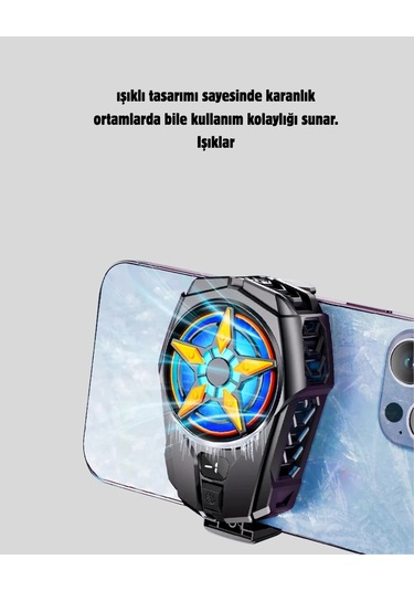 Taşınabilir Şarjlı Telefon Soğutucu Sessiz Fan Motoru İle Yüksek Performans Koruma
