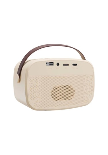 Mikado Md-57bt Endless 5w Bej Tf + Usb + Aux + Bt Destekli 2 Wireless Karaoke Mikrofon 1200mah