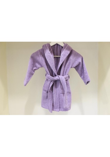 Bebek Bornozu Çocuk Bornozu Bukle Pamuklu Kapşonlu Bornoz