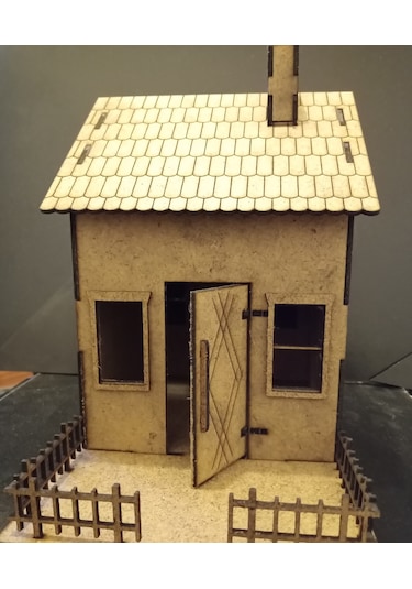 TLR hobi Tlrhobi Bahçeli Ev Ahşap Maket