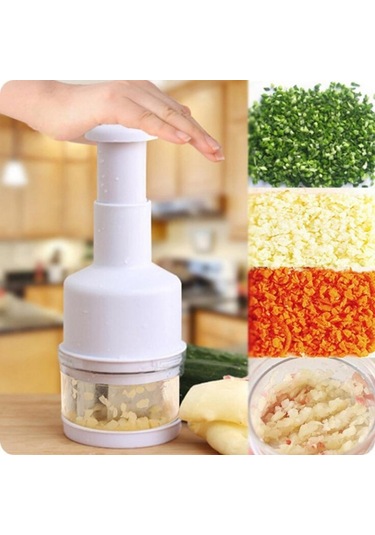 Stainless Steel Onion Cutting Instrument / Ginger Garlic Cutter, Size: 22x8x8cm, Random Color Delivery Diğer