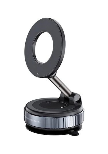 Hombey Araç İçin Manyetik Magsafe Telefon Tutucu, Çift Emici, Çok Yönlü, Ev Ve Araçta Kullanım, 4.7 İnç Ve Üstü Akıllı Telefonlar İçin Siyah Siyah